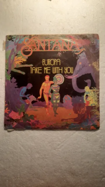 Santana Europa / Take Me With You 7 " 45 Tours 1976 CBS – 4143 Italie