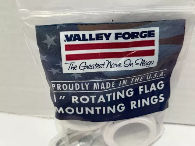 Valley Forge Flag 1" Diameter Rotating Mounting Rings 2-Piece  28219