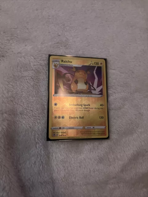 POKEMON Card - Raichu 050/195 - Reverse Holo - Silver Tempest - NM