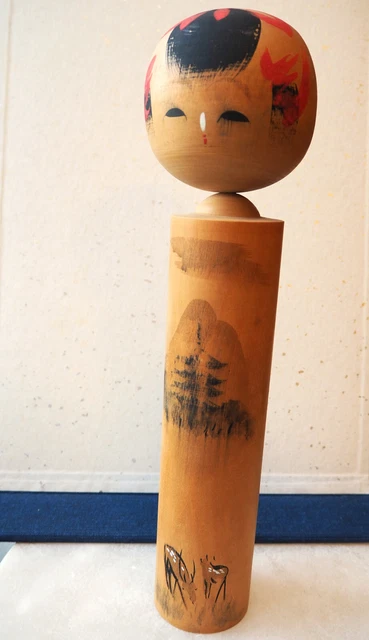 VÉRITABLE POUPÉE JAPONAISE Kokeshi Sosaku artisanale ancienne signée P243 EUR 79,00 - FR