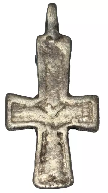 Extremely Rare Ancient-Byzantine Silver Cross Pendant- 500-700 Ad-4,6 Gr-40 Mm