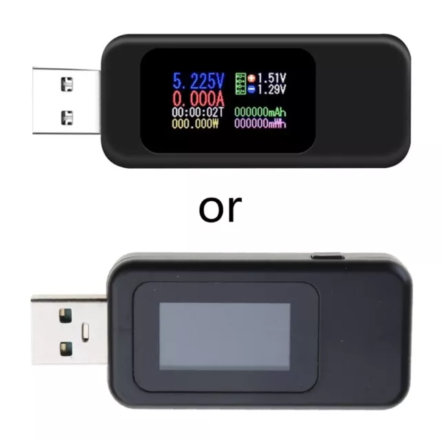 USB Tester Digital Power Meter Tester Multimeter Current & Voltage Monitor