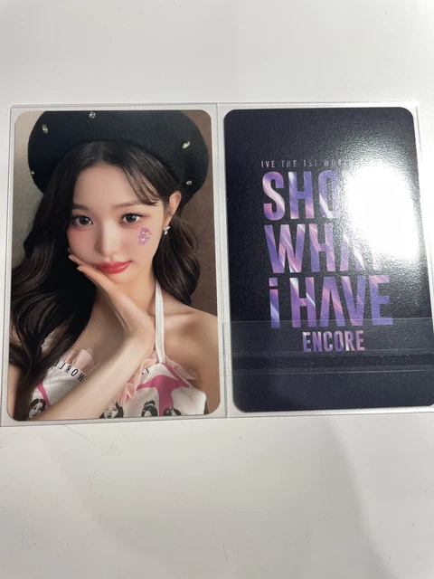 IVE WONYOUNG PHOTOCARD encore trading card from world tour
