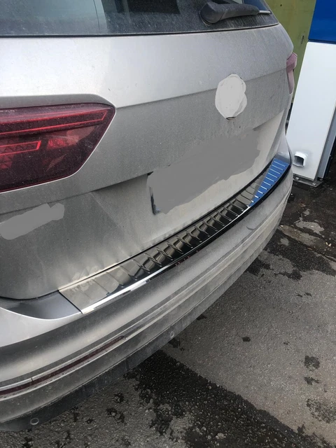 Protezione Paraurti Posteriore In Acciaio Inox Cromato Per VW Tiguan II / Allspace (dal 2016) - Touch Chrome - 4