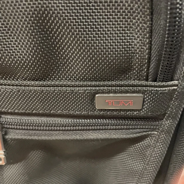 TUMI Alpha Deluxe Expandable Wheeled Rolling Briefcase Black Travel Bag #26103D4 3