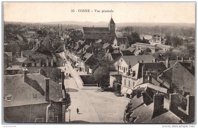 58 COSNE SUR LOIRE - vue generale.
