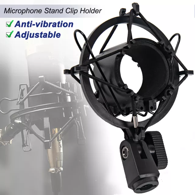 Universal Mic Microphone Shock Mount Clip for Home Studio Podcast Recording 5/8