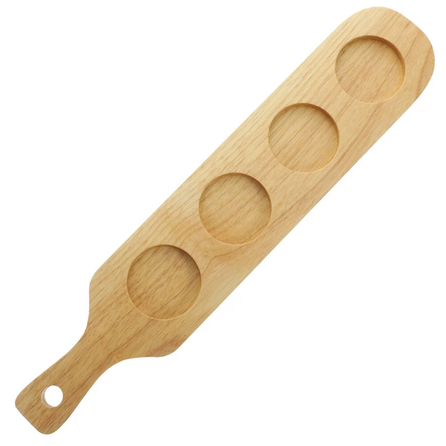 nbeads Porte-Verre à Shot, Organisateur de verres à vin en bambou à 24 trous Présentoir pour verres à shot Plateau de service pour verres à shot pour Bar Party Club, Trou