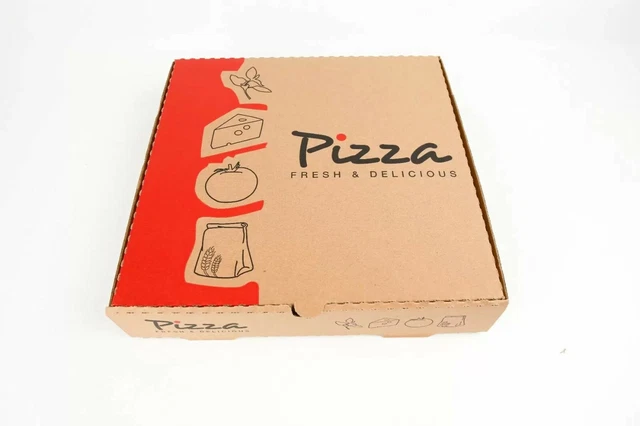 Plain Pizza Boxes, Takeaway Pizza Box, Strong Quality Postal Boxes 7 - 20 Inch E