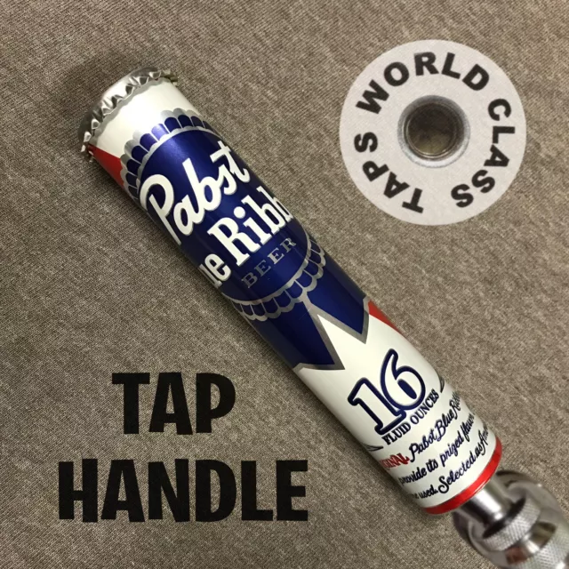 nice short slim 5in PABST BLUE RIBBON BEER TAP HANDLE marker tapper PBR STICK