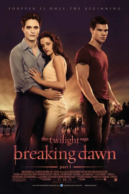 The Twilight Saga Breaking Dawn Pt 1 Original Cinema Movie Print Premium Poster 2