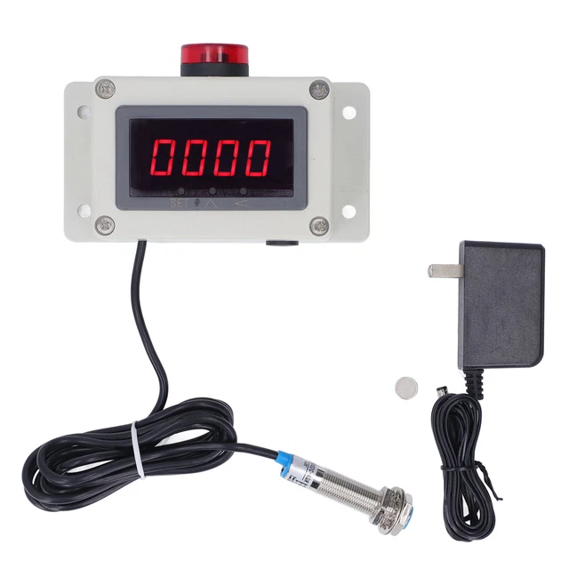 MOTOR TACHOMETER Induction Hall Sensor Digital RPM Speed Meter