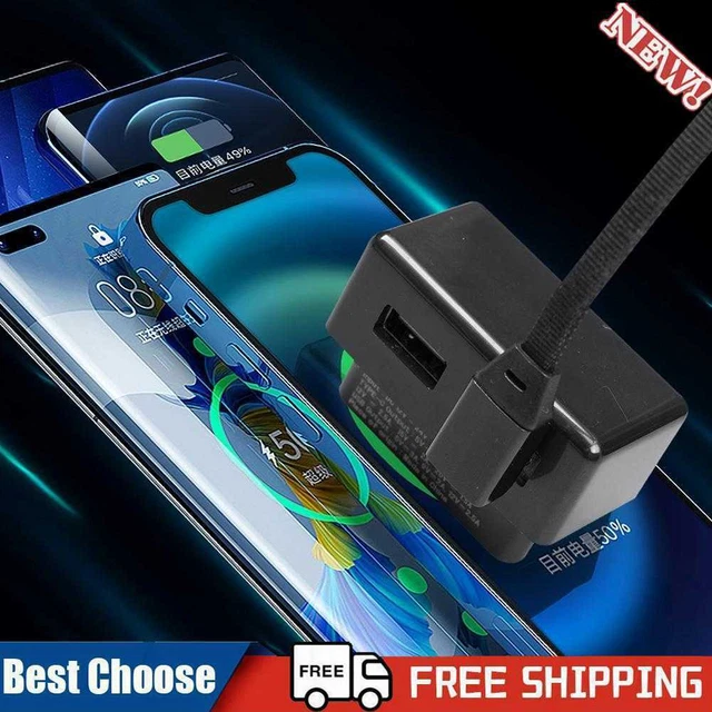 Caricabatterie OBD a doppia porta per adattatore splitter nascosto auto Tesla modello 3/Y/X