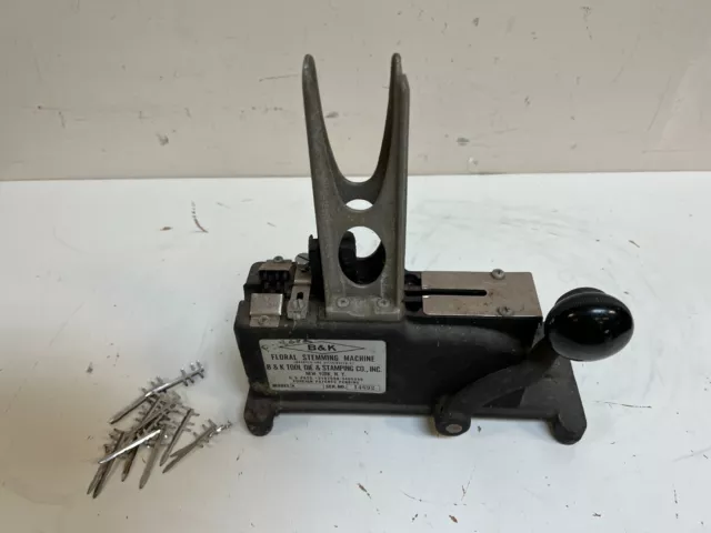 Vintage B & K Floral Stemming Machine Model H