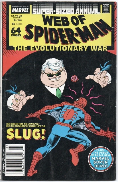 Web of Spider-Man Annual #4 Marvel Comics Newsstand Edition 1988 STOCK PHOTO