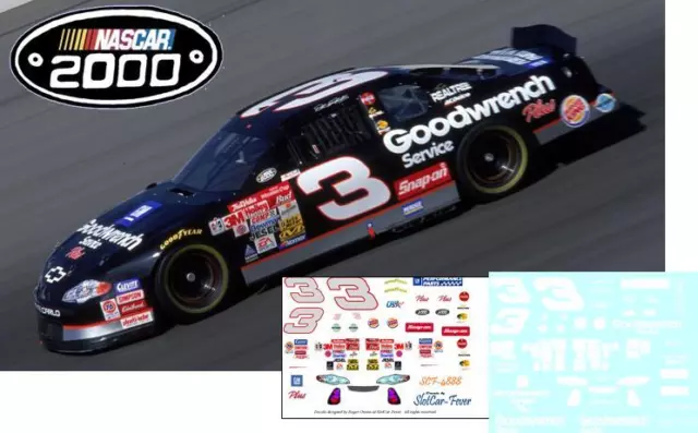 CD_4888-C #3 Dale Earnhardt Sr 2000 Goodwrench Chevy  Model/Slot Car DECALS