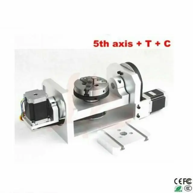 NEW CNC Router Machine Rotary Indexer Table 4th & 5th Rotational Axis W/ Chuck