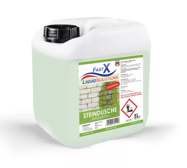 Wegerein  Konztr.   oh. Unkrautvernichter Roundup Fast-X Steindusche 5Liter