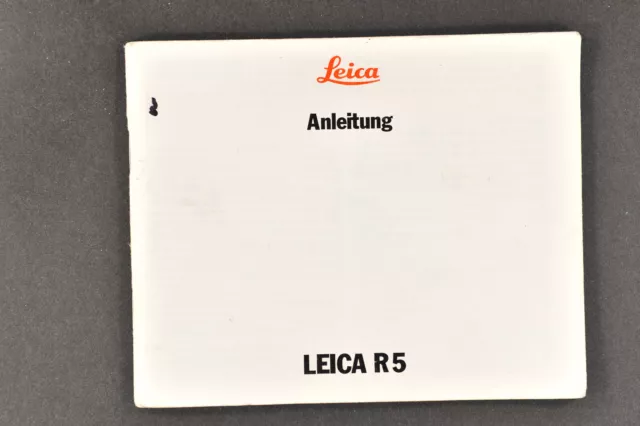 Leitz Leica R5 manuale d'uso (D)