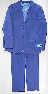 Boys T.O. Collection Blue 2PC. Suit Sizes Regular 8 - 20 & Husky 12 - 18