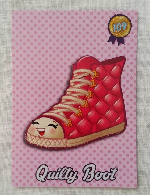 Shopkins Season 3 Collector Card Quilty Boot 109