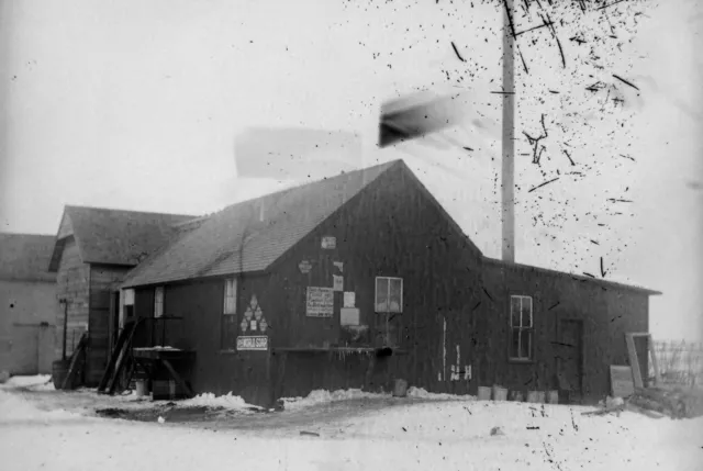 Glass Plate Negative Minnesota 1880s farm area store 4x5 5x4 4 x 5 Antique