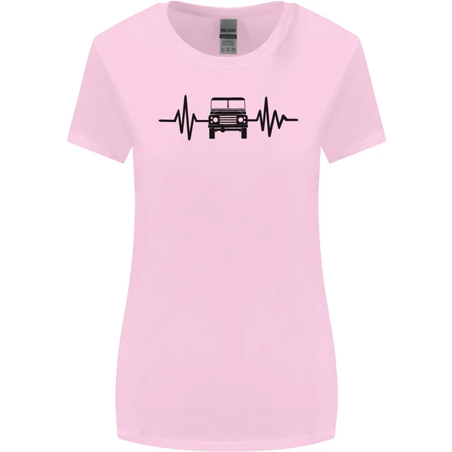 T-shirt 4X4 Heart Beat Pulse Off Roading donna taglio più largo 3