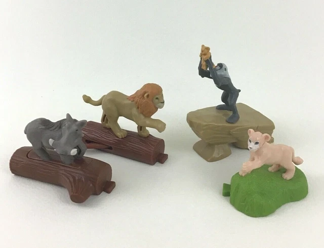 DISNEY LION KING 4pc Lot McDonalds Happy Meal Toy Mufasa Nala