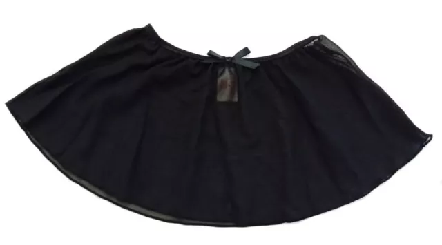 Ballet Dance Black, S (6/6X) Girls Activewear Skirt - Elastic Waistband