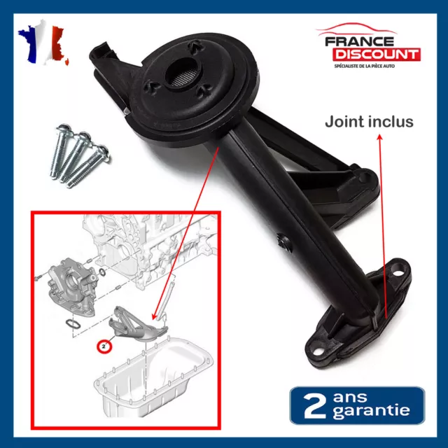 Crépine aspiration pompe huile prévu pour Citroen & Peugeot 1.6 HDI 9643755580