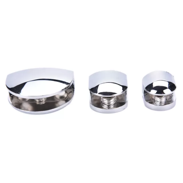 5-8MM Stainless Steel Semicircle Clamp Holder Clip For Glass Shelf Handrail Y~m'