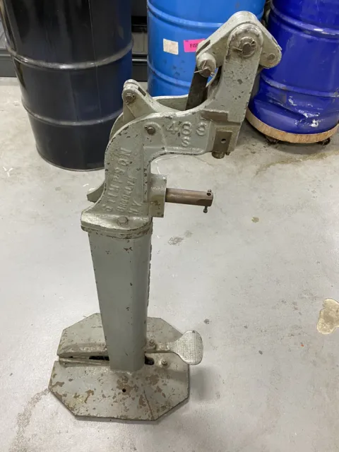 Stimpson 489 S Foot Operated Kick Press Grommet Rivet Snaps Brooklyn Cast Iron