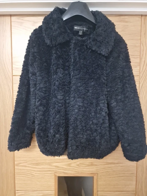 Mela london faux fur jacket deals