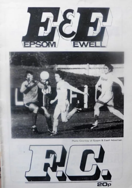 Epsom & Ewell V Leytonstone & Ilford 13/2/1982 London Senior Cup - 2Nd Round