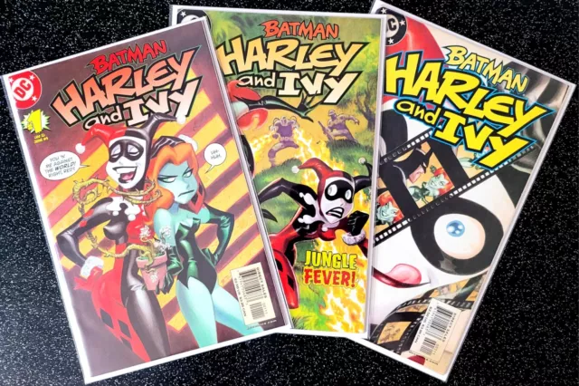 DC Batman Harley and Ivy Bundle #1 #2 #3 RARE Set 2004 Paul Dini Bruce Timm