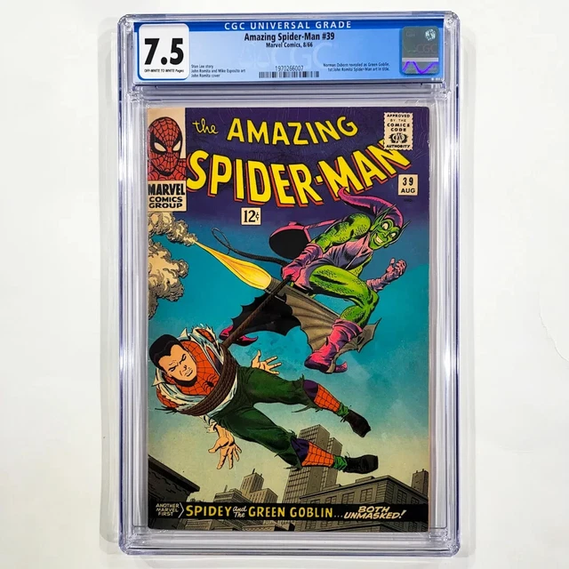 Amazing Spider-Man #39 CGC 7.5 VF- 🔥 1st John Romita Art 🔥 Marvel Comics 1966