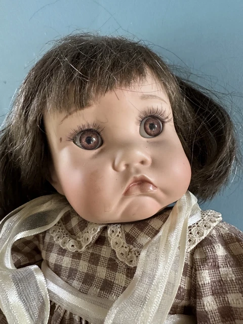 CINDY MARSCHNER-ROLFE PORCELAIN Doll Glass Eyed 15