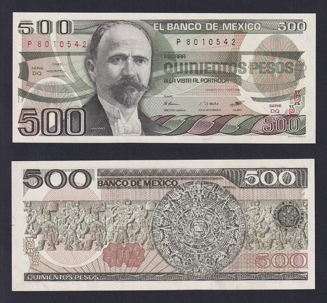 Mexico 500 Pesos 1984 P 79b Fds / UNC B-09