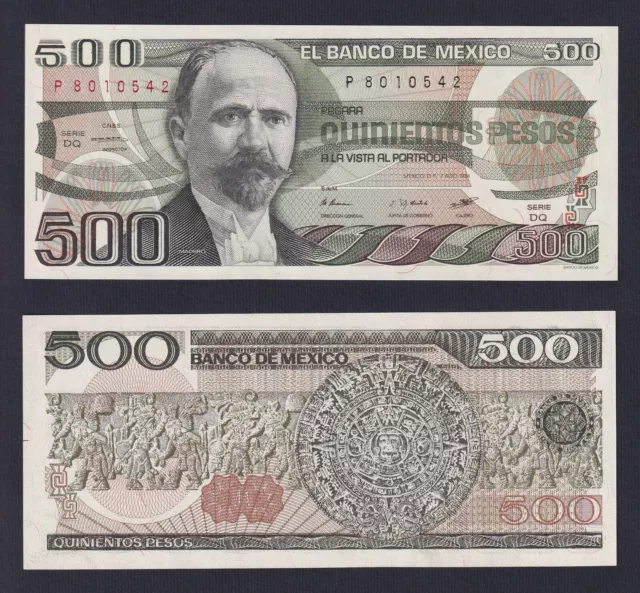Mexique 500 Pesos 1984 P 79b Fds / UNC B-09