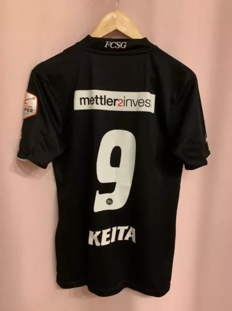 St. Gallen Schweiz Spiel Abgenutzt Fussball Shirt Trikot Alhassane Keita #9