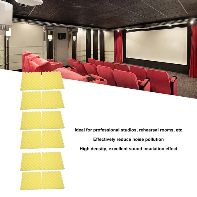 Acoustic Panel High Density Sound Absorbing Studio Foam Reduces Noise Pollution