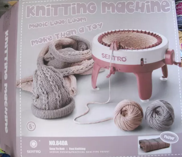 SENTRO 22 Needle Knitting Machine, Knitting Loom Set Round Weaving Loom for  Kids, Bunny Shaped Smart Weaver, Hat Sock Scarf Loom, STEM Toys Arts and