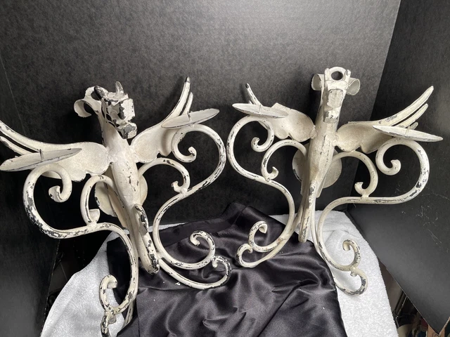 Gryphons Mythology Dragons Gods Griffins Wall Metal Cast Iron Candle Sconces
