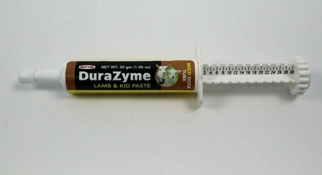Durvet DuraZyme Lamb & Kid Paste 30 Gram Multi Dose Syringe Livestock Animal NEW