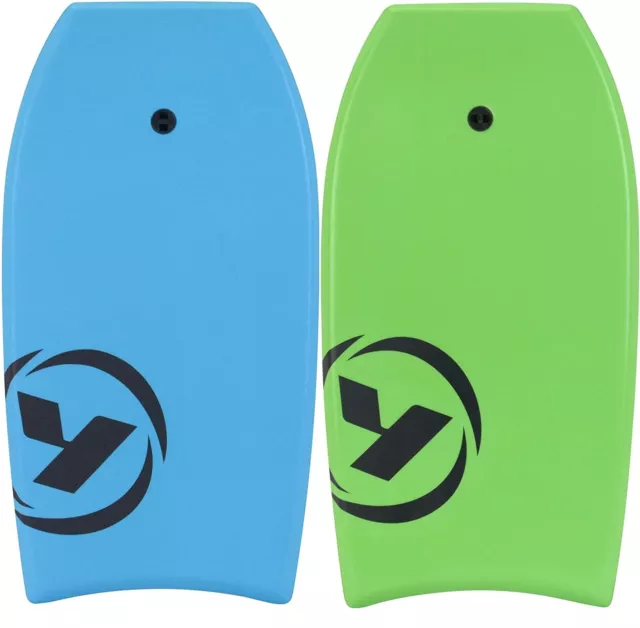 Yello 37" 94cm Corp Slick Bodyboard Boogie Board Surf With Leash Beach Fun