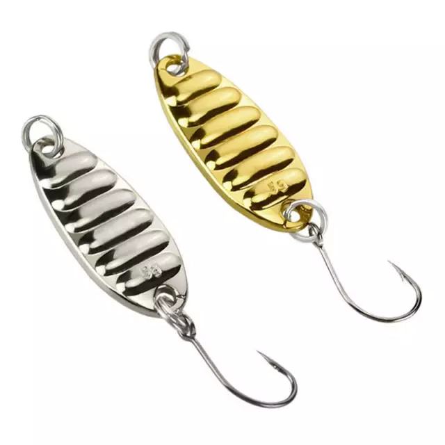 Mini 10pcs Fishing Lure Metal Spinner Bait Bass Tackle Crankbait Spoon Trout Set