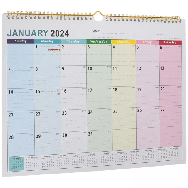 2025 WALL CALENDAR 20242025 Academic Calendars Hanging Desk Calendars