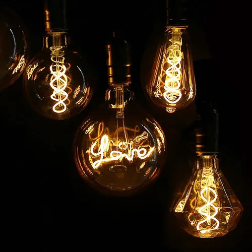 LED Bulb E27/4W Vintage Industrial Filament Decorative Light Edison Dimmable A+