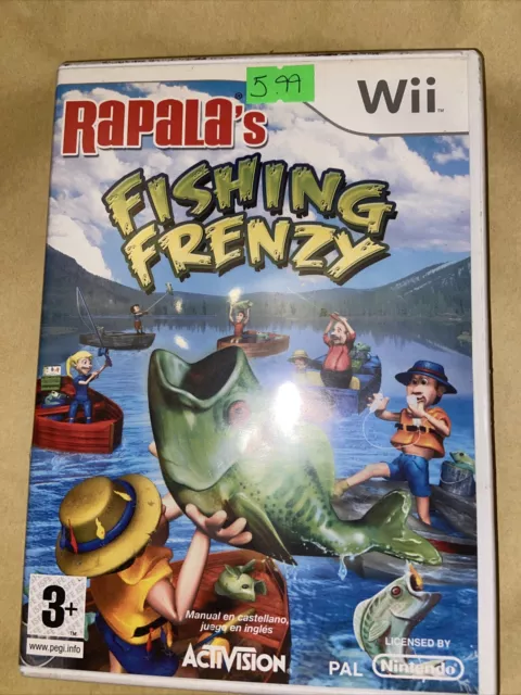RAPALAS FISHING FRENZY Nintendo Wii Complete With Manual CIB