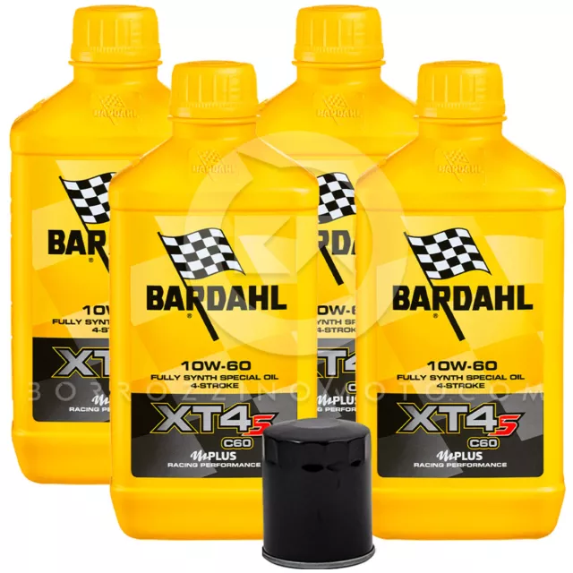 TAGLIANDO OLIO BARDAHL XT4-S 10w60 YAMAHA XVZ Royal Star Venture 1300 1999-2010